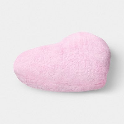 Pluszowa poduszka w kształcie serca (różowa)