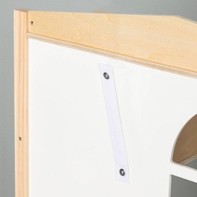 Drewniana kuchnia do zabawy dla dzieci (3+), bez baterii