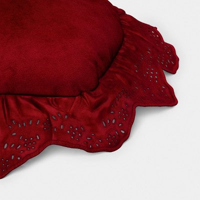 Poduszka serce z falbanką (walentynkowa)