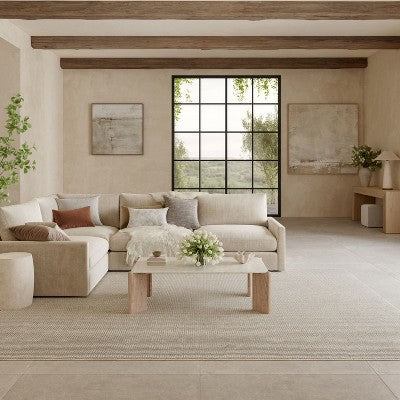 Dywan nowoczesny z fakturą, kremowo-mokka 7'10\" x 9'10\"